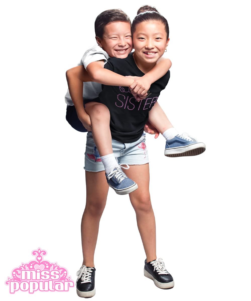 Big Sister Announcement T-Shirt - Cute & Comfortable Toddler to Big Girl Sizes | Perfect for Sibling Reveal, Gender Reveal Party & Everyday Wear