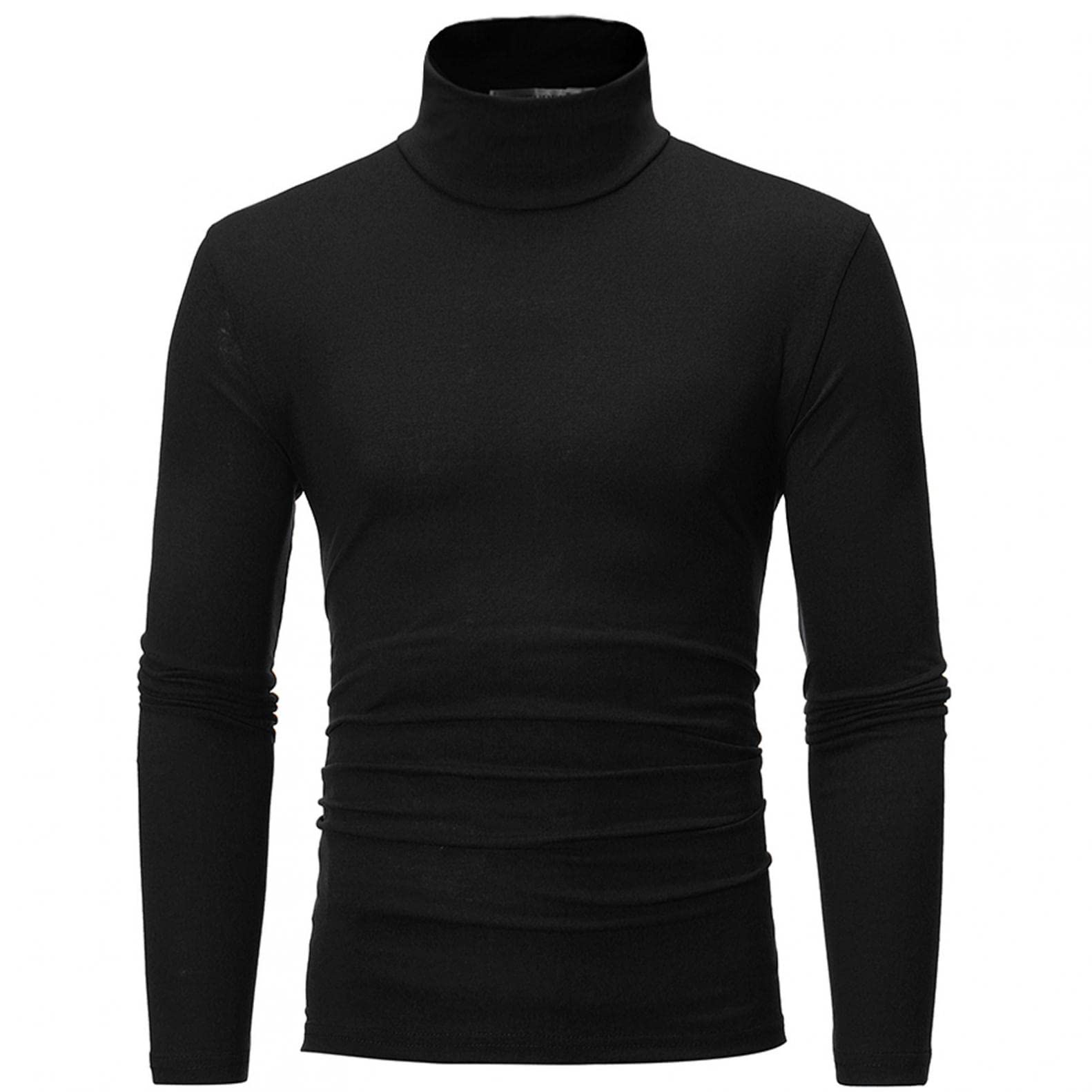 Men's Thermal Mock Turtleneck Long Sleeve Shirts - Slim Fit Base Layer Tops for Big & Tall | Winter Warmth, Layering & Casual Wear