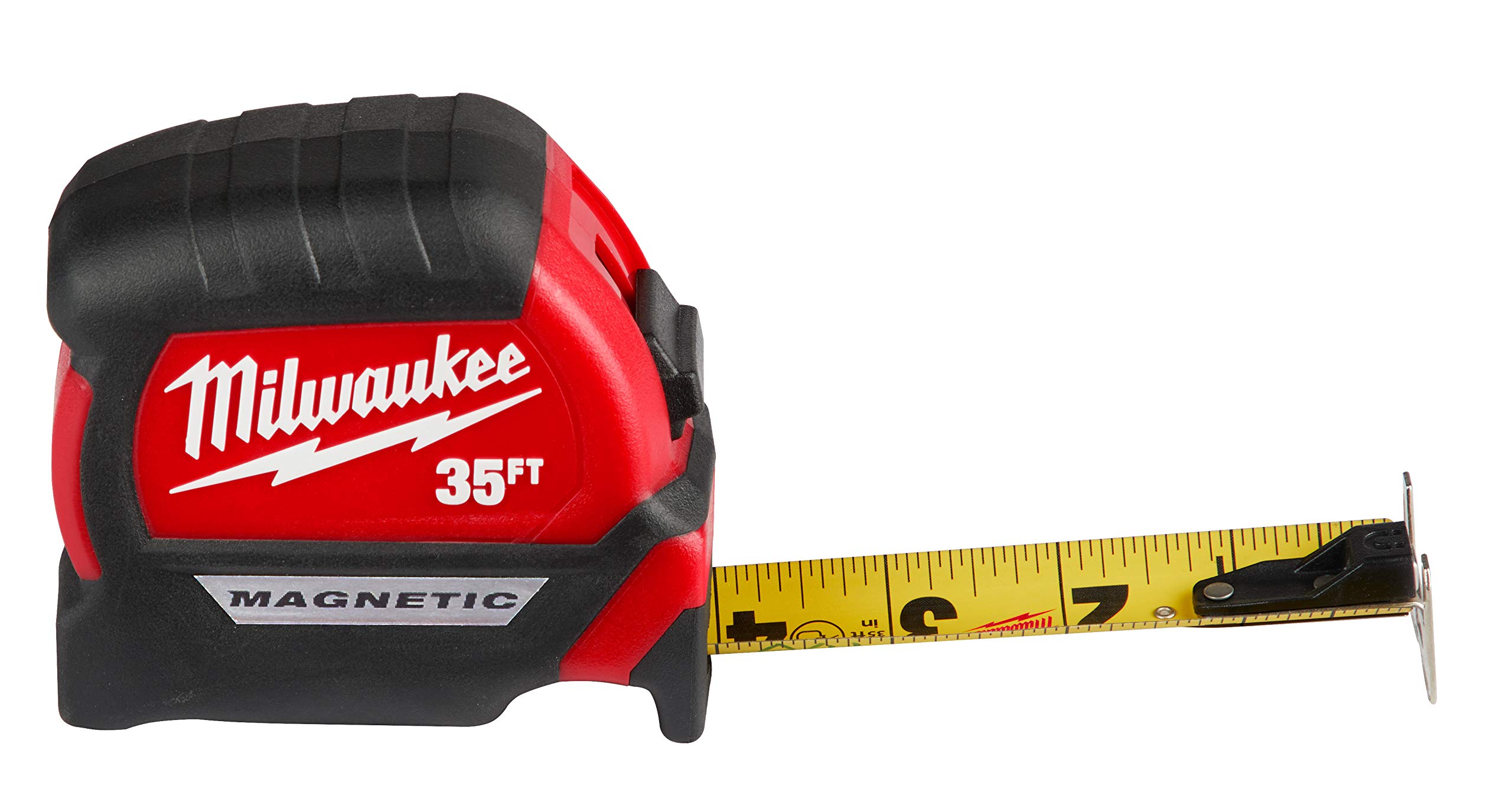 Milwaukee 48-22-0135 35Ft Magnetic Tape Measure - Heavy Duty Retractable Measuring Tool for Construction, Carpentry & DIY Projects | Perfect for Builders, Contractors & Home Improvement