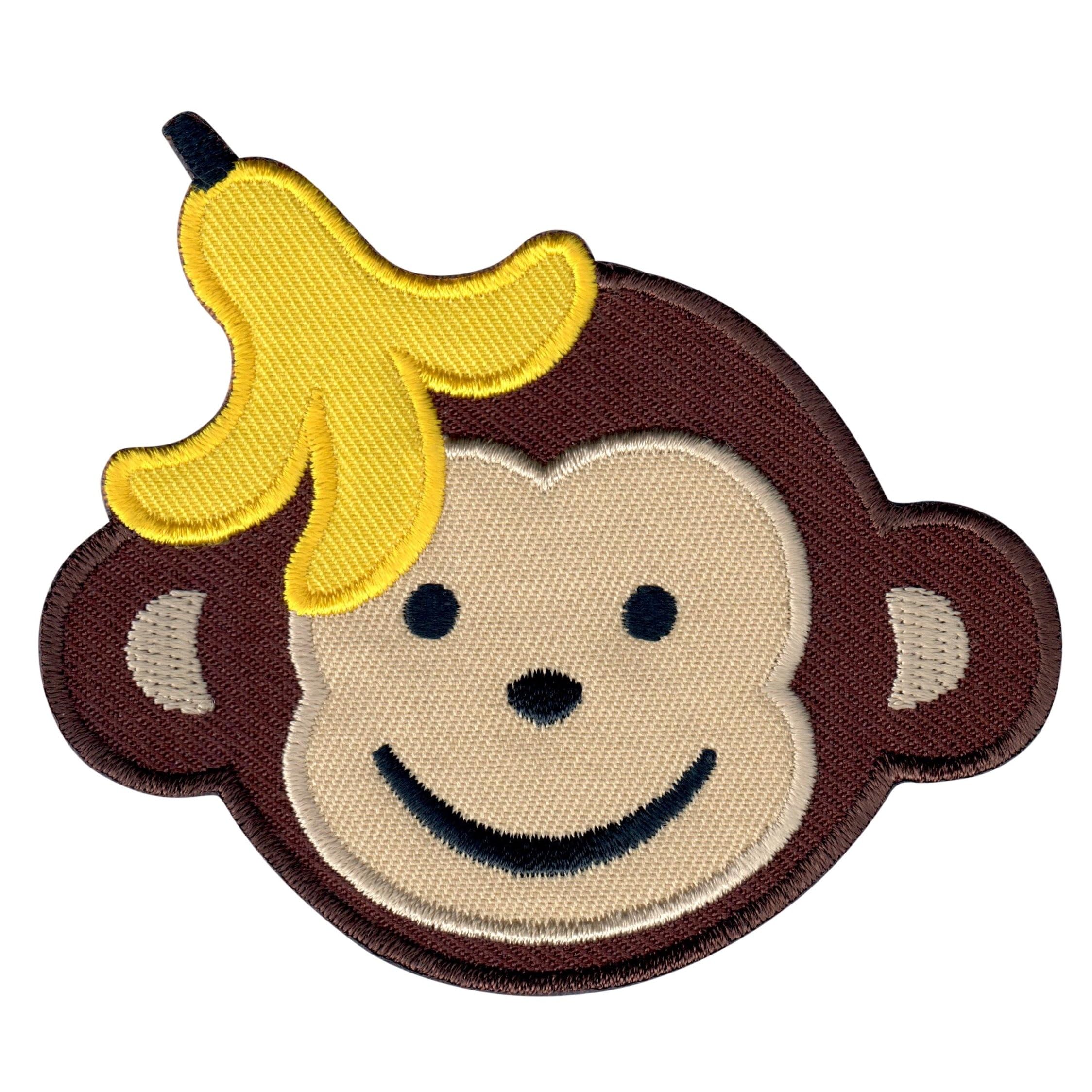 Monkey Iron On & Sew On Applique Patches for Kids & Children - DIY Clothing, Costumes & Craft Projects