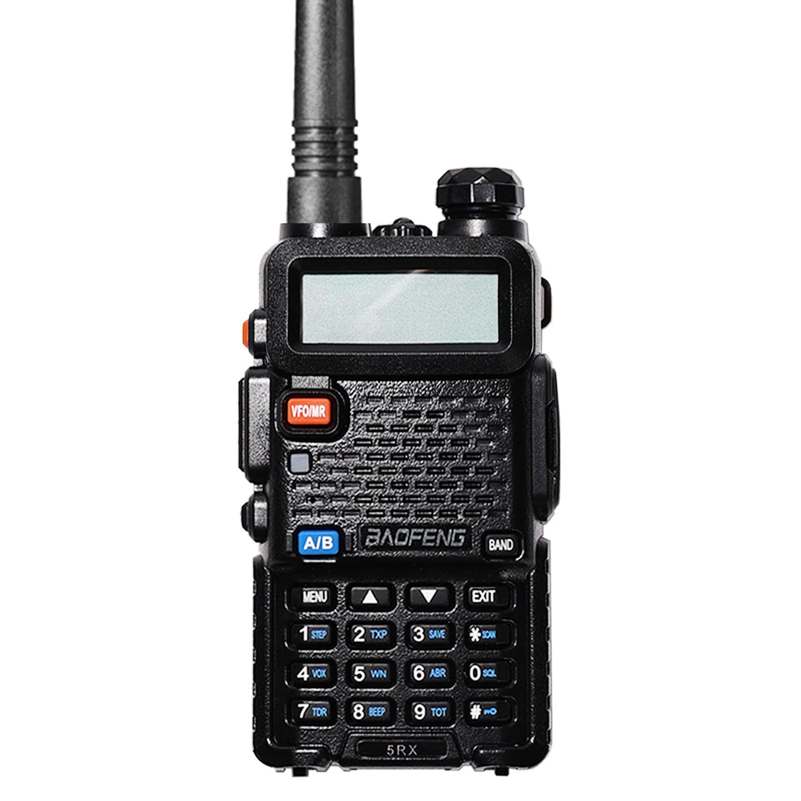 BAOFENG 5RX 5W Long Range Two Way Radio (Upgrade for UV-5R) - 144-148MHz & 430-450MHz Ham Radio Walkie Talkie with Aviation Band Receiver, 1800mAh Battery & Earpiece - Ideal for Outdoor Adventures, Emergency Communication, and Aviation Enthusiasts