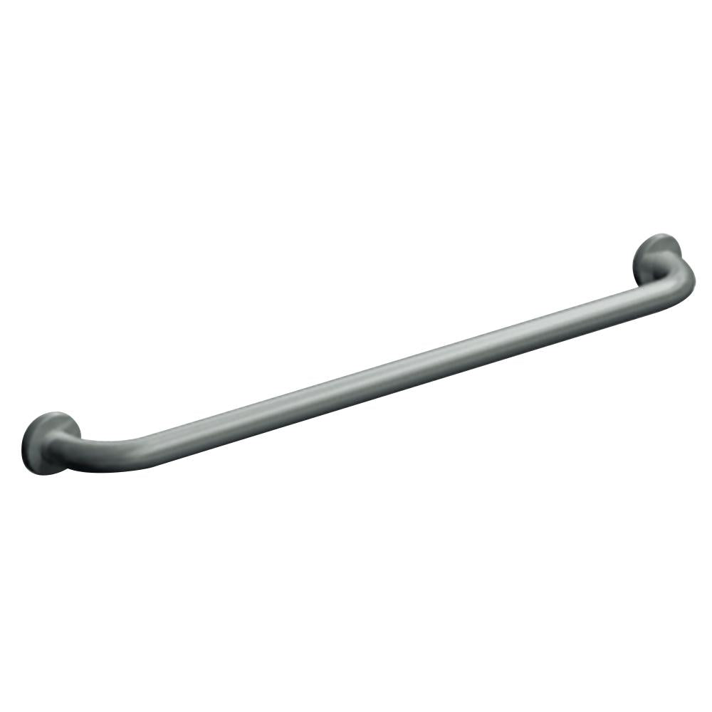 ASI 3701 18-Inch Straight Grab Bar with Snap Flange - Satin Finish - ADA Compliant Bathroom Safety Handle for Elderly & Disabled - Ideal for Showers, Bathtubs, and Toilets