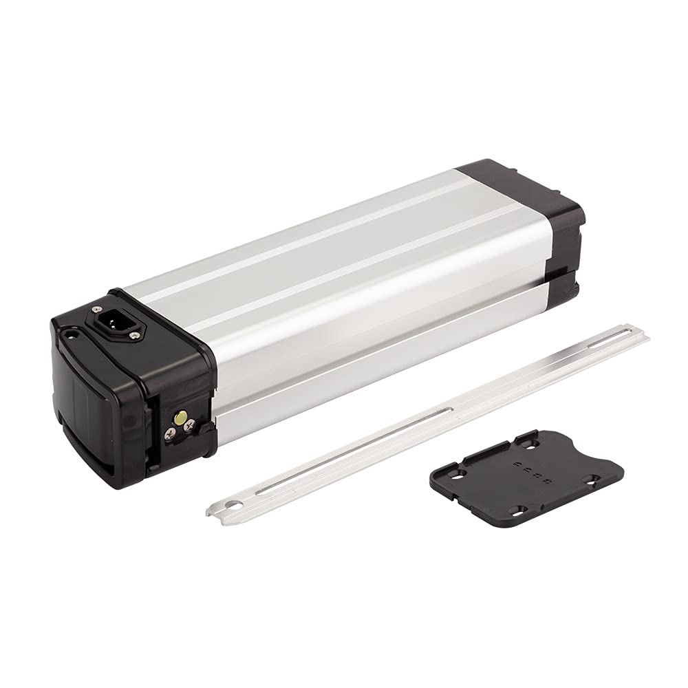 36V 14Ah 10S4P Li-ion Ebike Battery with Charger - Whitebait Shape (390x76x110x285mm) for Electric Bicycles | Perfect for Commuting, Mountain Biking & Long-Distance Rides