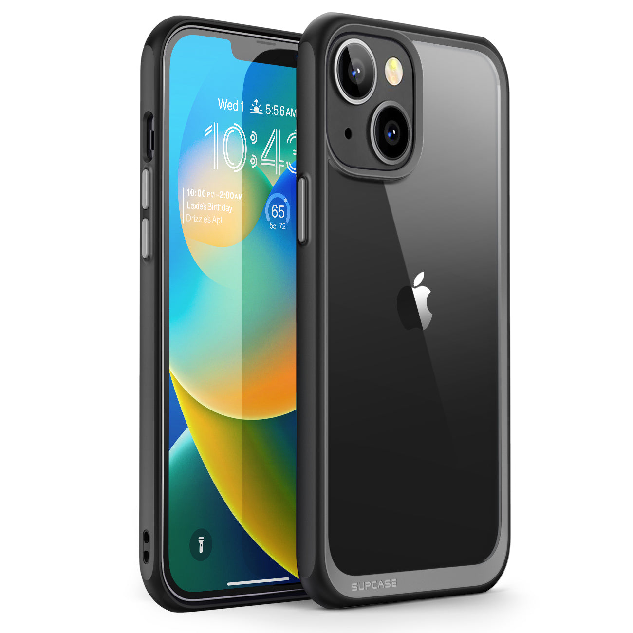 iPhone 14 Case 6.1 Inch - Unicorn Beetle Slim Clear Protective Cover with Black Frame | Shockproof & Scratch Resistant for Everyday Use, Work & Travel