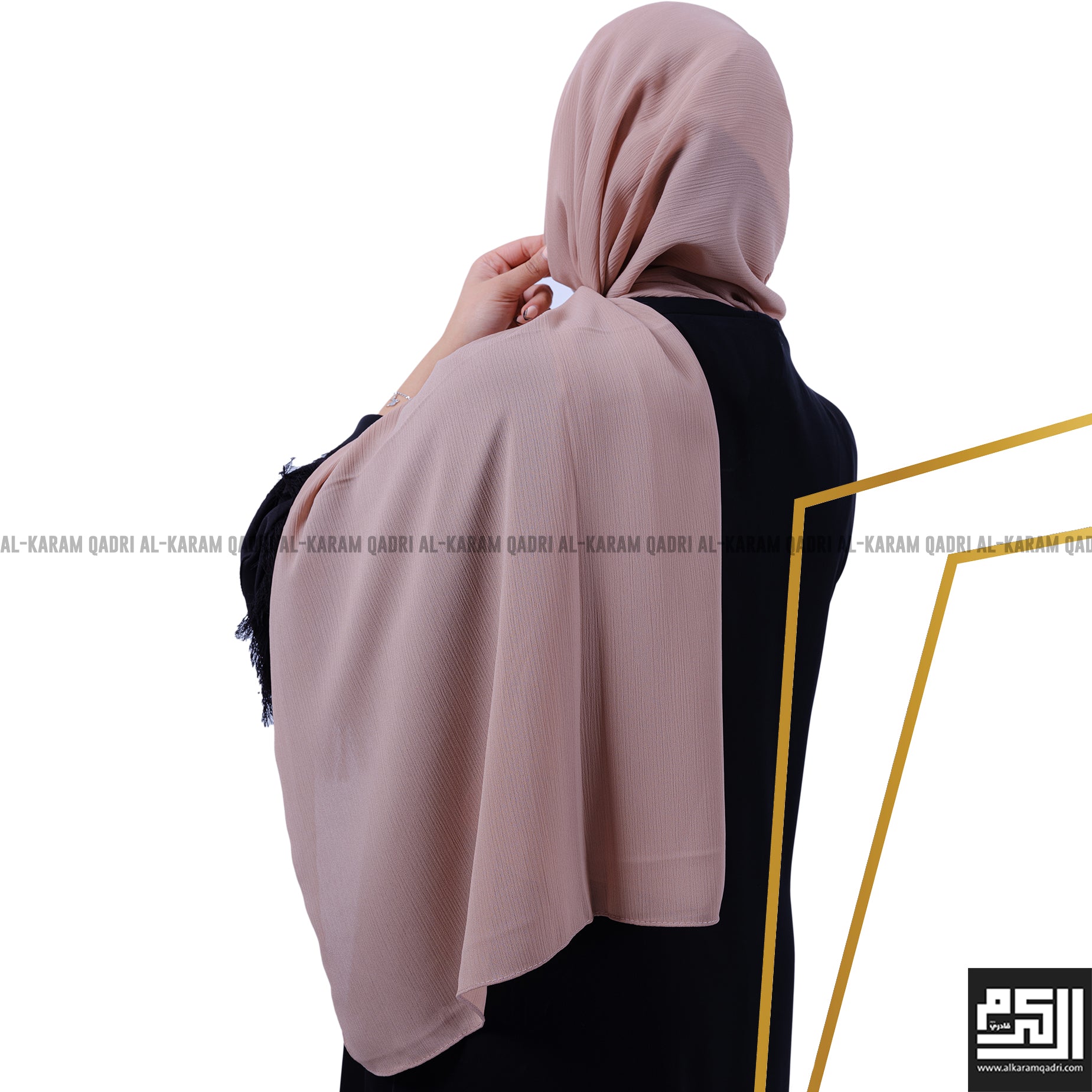 Al Karam Georgette Shawl - Elegant & Lightweight Women's Scarf for Parties, Weddings & Special Occasions