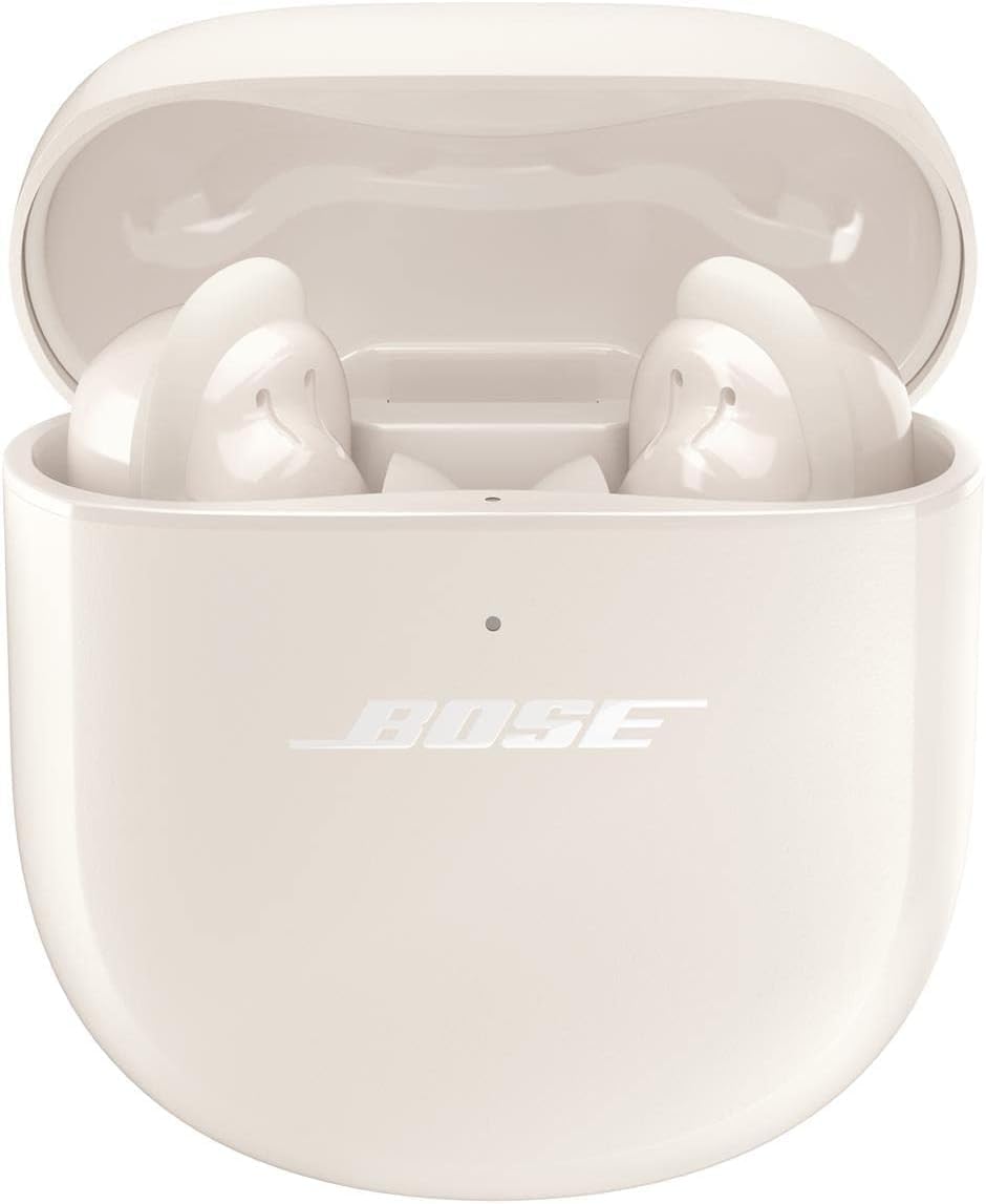 Bose QuietComfort Earbuds II Wireless Bluetooth Earbuds with Active Noise Cancelling Technology, Personalized Sound & Noise Cancellation, Soapstone Color - Perfect for Travel, Workouts & Commuting