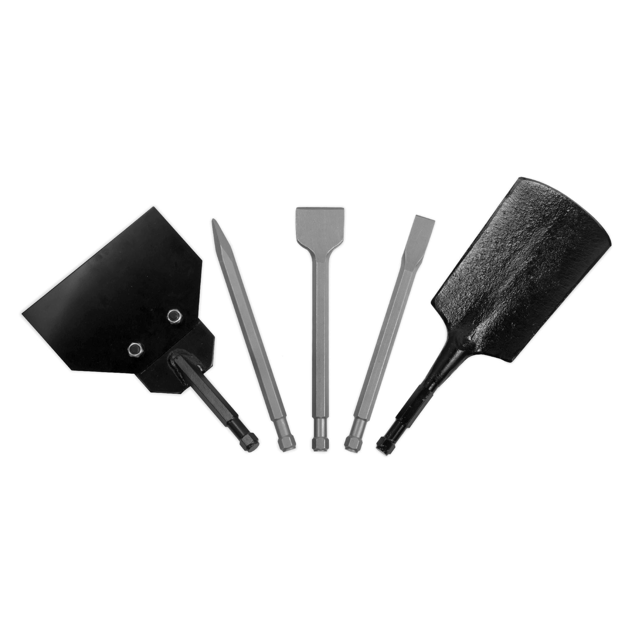 WEN R61635 5-in-1 Pneumatic Multi-Function Tool Kit with Scraper, Shovel & Chisel Attachments (Manufacturer Refurbished) - Perfect for Auto Body Repair, Woodworking & DIY Projects