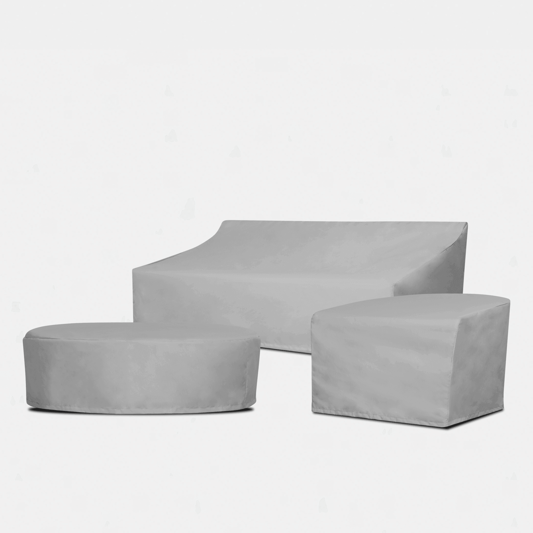 Breeze XL Aluminum 2-Seat Armless Outdoor Patio Sofa with Weather-Resistant Cover - Perfect for Backyard, Poolside & Garden Relaxation