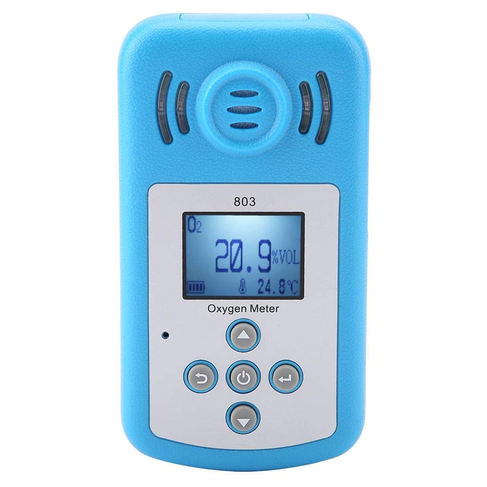 Portable Digital Oxygen Gas Detector 0-25% VOL - Leak Tester & Monitor with LCD Display for Chemical Industry, Sewage Treatment, Power Plants - Home & Industrial Safety Equipment