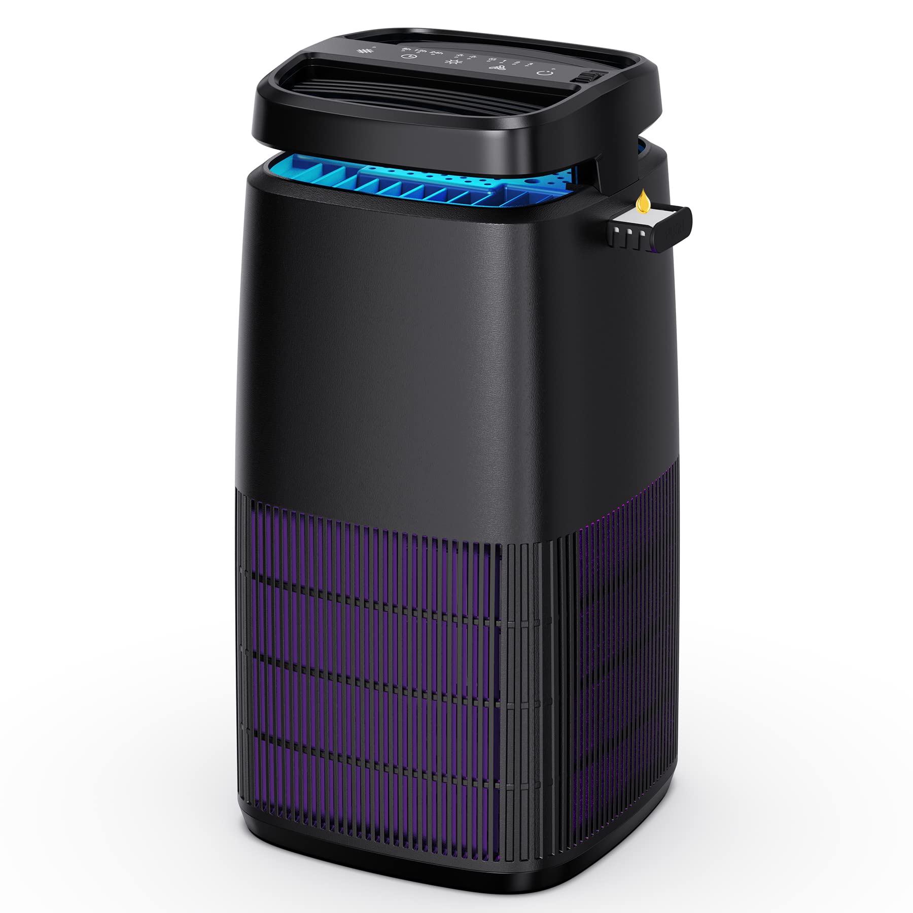 AROEVE HEPA Air Purifier for Home - Ultra Quiet Portable Air Cleaner with Fragrance Sponge, Filters Pet Hair, Pollen, Dander & Smoke - Ideal for Bedroom, Kitchen, Office & Nursery (Model MK02)