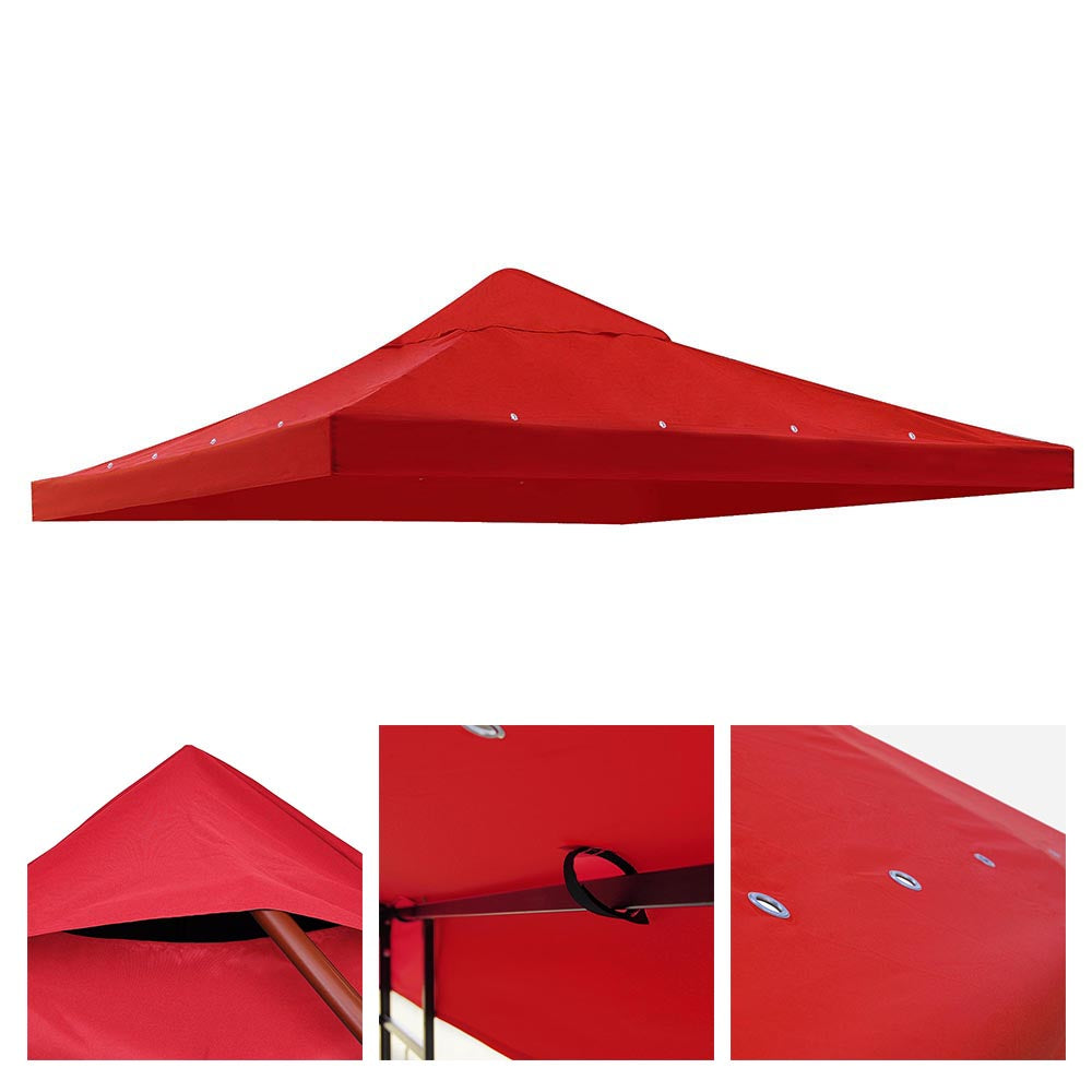 10x10 ft Garden Canopy Gazebo Top Replacement - Durable Outdoor Shade Cover for Patio, Backyard, and Picnic - TheLAShop