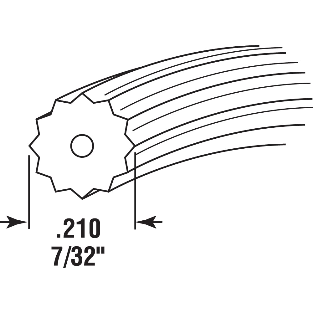 Prime-Line P 7595 0.21 Inch x 250 Feet Black Screen Spline Roll (1 Roll) - Perfect for Window Screen Repair and Replacement