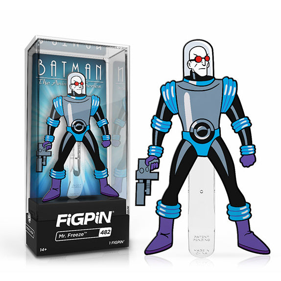 DC Batman The Animated Series Mr. Freeze Limited Edition FiGPiN Enamel Pin Collectible - Perfect for Cosplay, Comic Con & Batman Merchandise Display