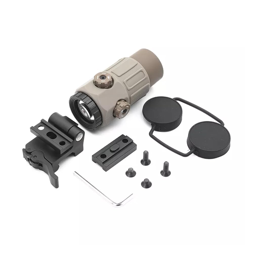 558+G45 Sight Combo - Red/Green Dot Reflex Compact Sight Scope with 5X Magnifier | Optical Holographic Hybrid Sight for 20mm Rail Mount | Quick Release Rollover Multiplier | Perfect for Tactical Shooting, Hunting & Airsoft