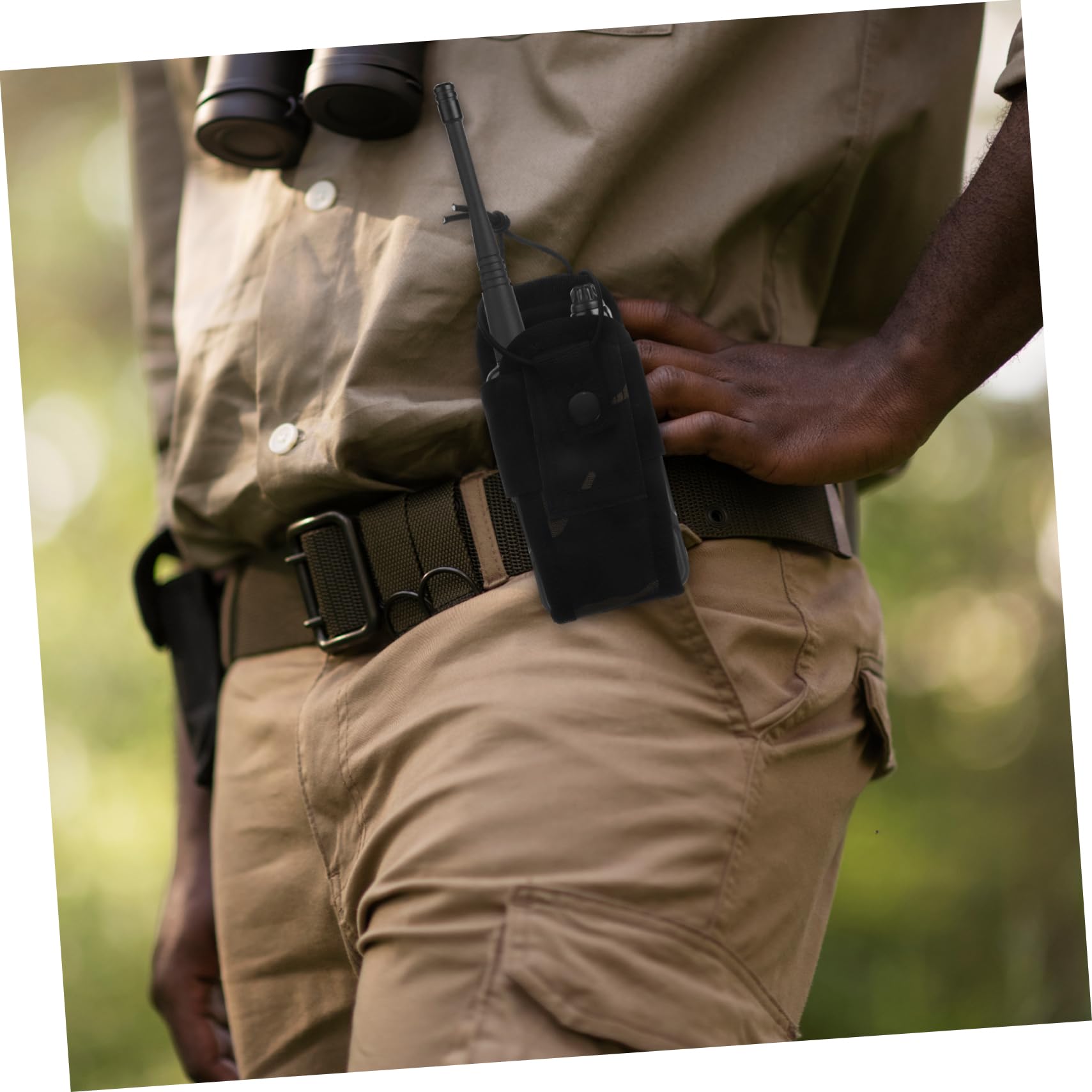 PHENOFICE Multi-Function Waist Bag for Camping - Waterproof Cell Phone Holder & Radio Pouch - Perfect for Hiking, Outdoor Adventures & Travel Accessories
