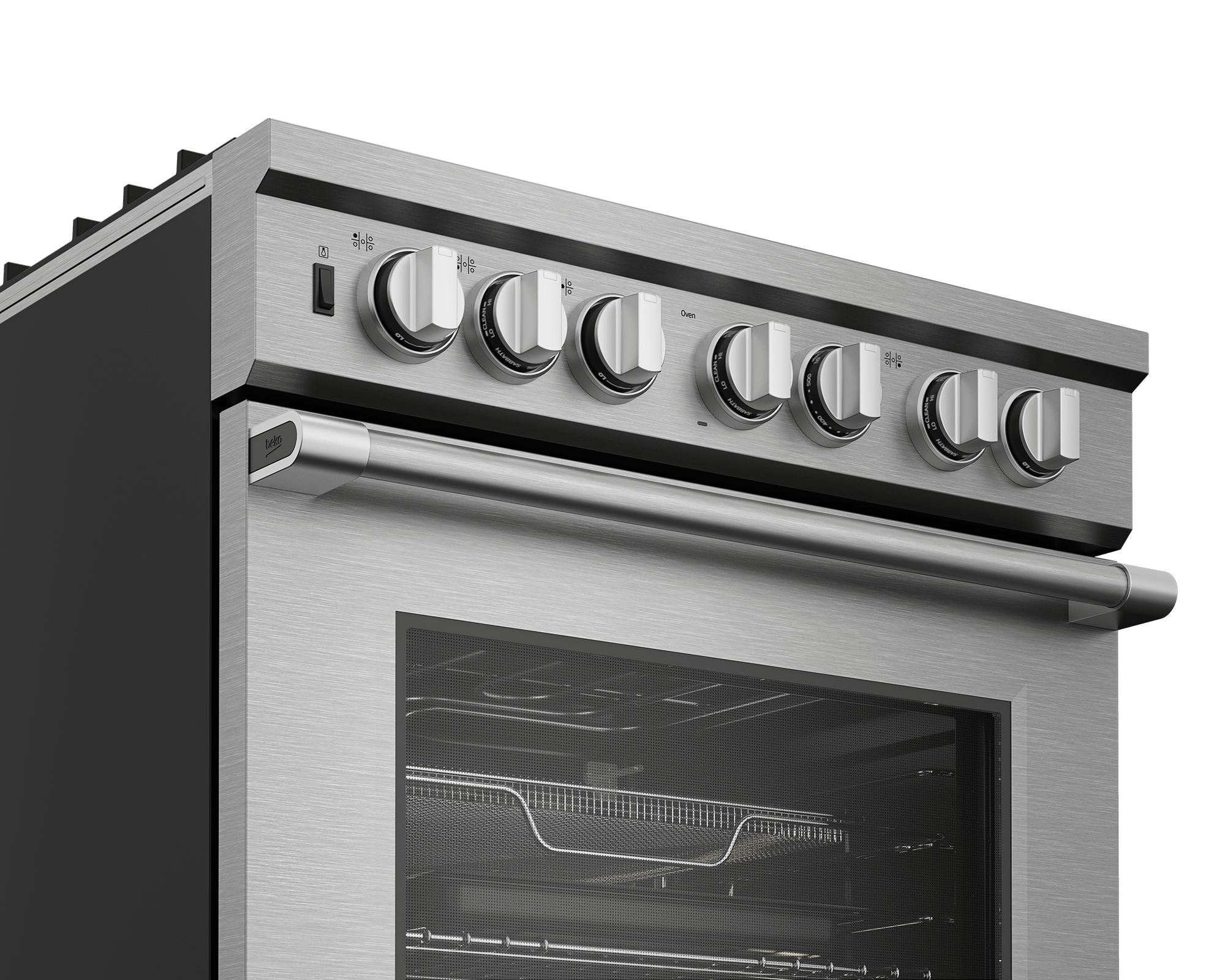Beko PRDF34552SS 30-Inch Stainless Steel Pro Style Dual Fuel Range - Gas Stove & Electric Oven for Professional Cooking at Home