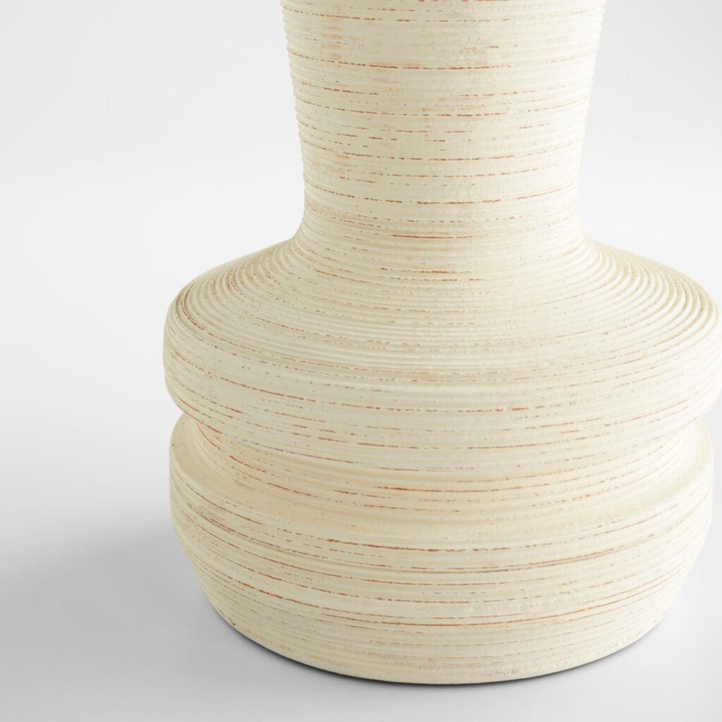 Cyan Design 11560 Taras Vase - White Ceramic Medium Size Home Decor for Living Room, Dining Table, Wedding Centerpiece