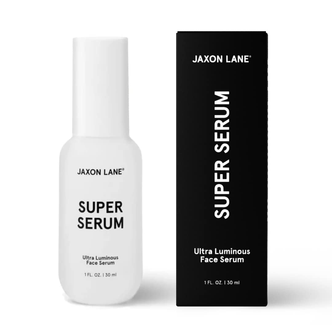 SUPER SERUM Anti Aging Face Serum - 5% Niacinamide, Bakuchiol & Vitamin C Serum for Men & Women | Korean Skincare with Tranexamic Acid | Pore Minimizer & Texture Treatment | JAXON LANE (4 Bottles) | Perfect for Daily Skincare Routine & Nighttime Rejuvenation
