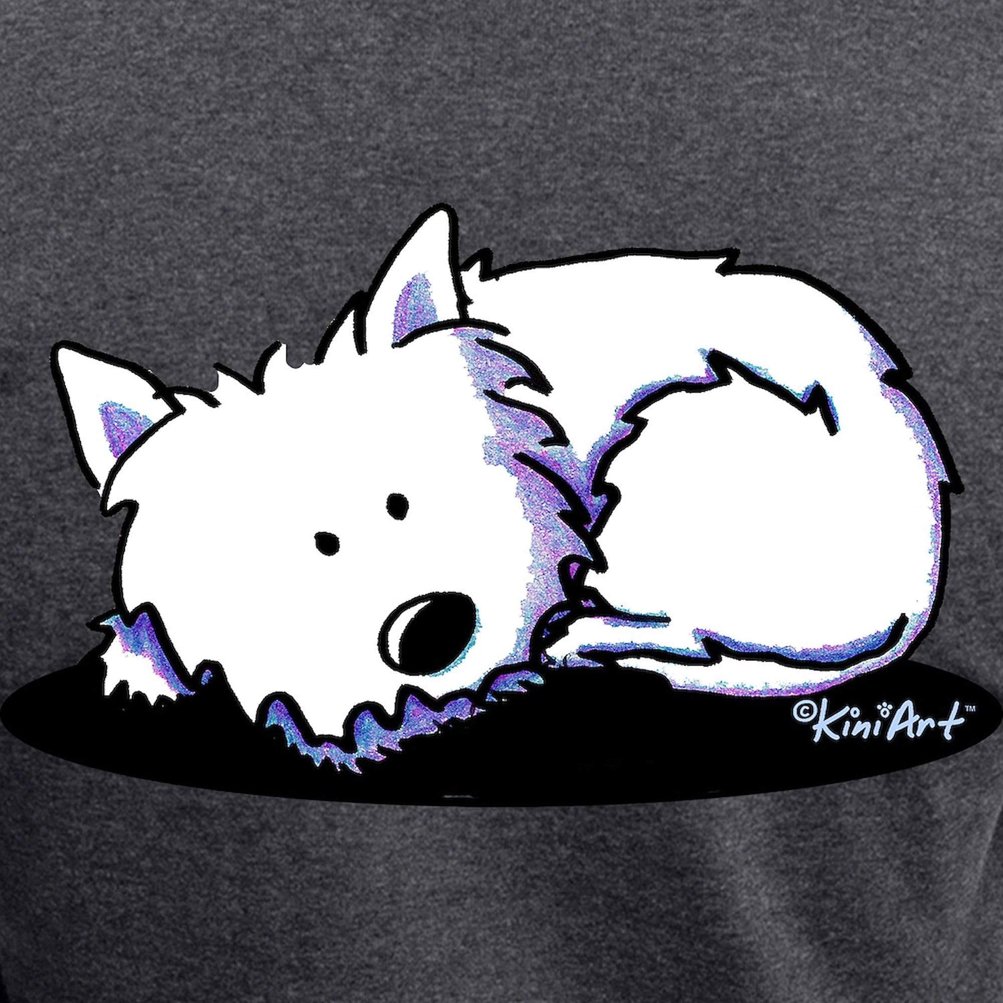 Women's Charcoal Westie Dog Pajama Set - Cozy Sleepwear for Dog Lovers | Perfect for Lounging, Sleepovers & Relaxing at Home