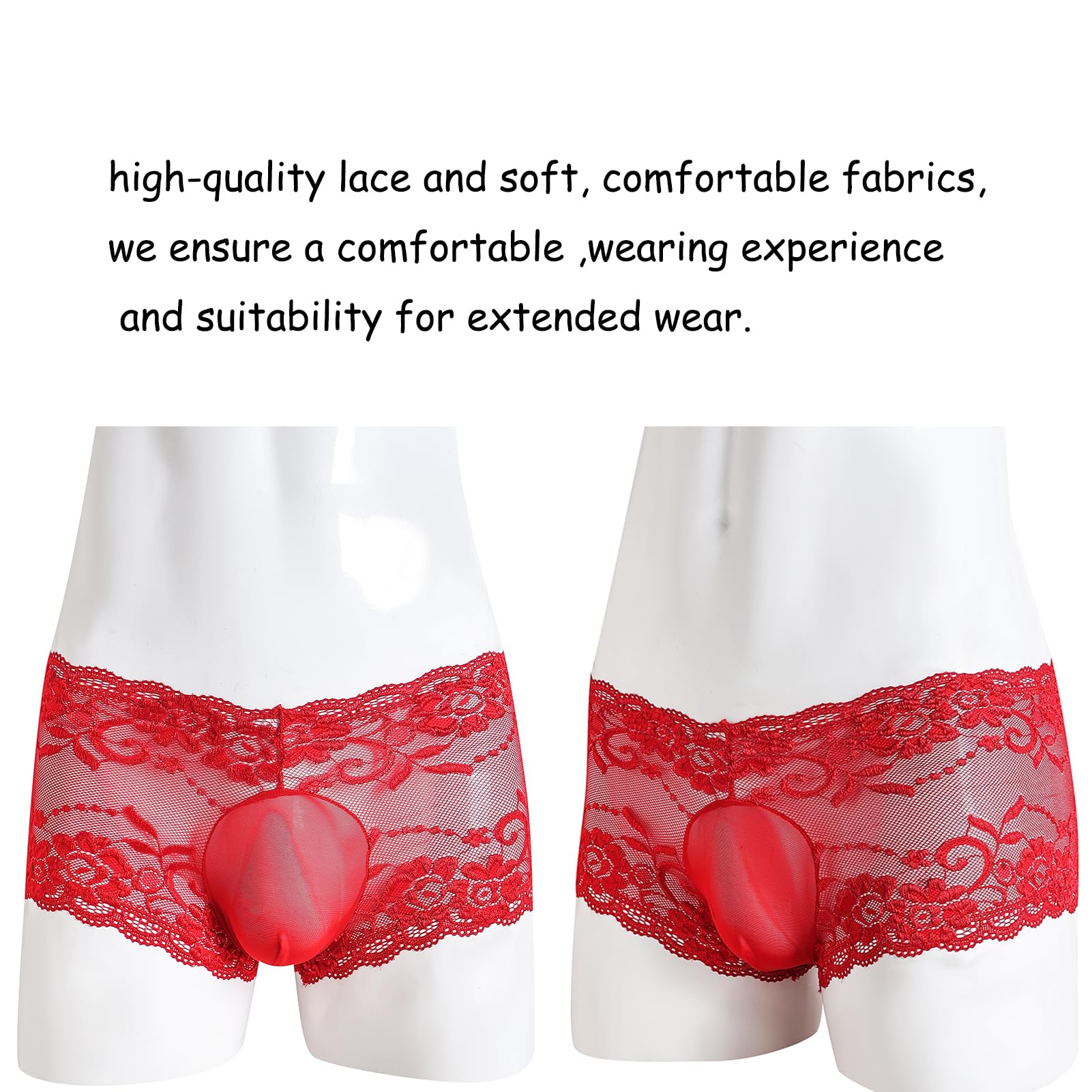 **Sexy Lace Underwear for Men - Comfortable G-String & Thong Lingerie - Perfect for Date Night, Special Occasions & Sensual Moments**