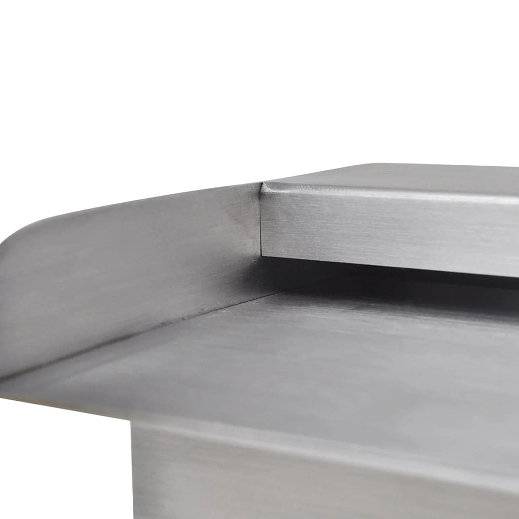 CHARMMA 304 Stainless Steel Waterfall Spillway Fountain Kit - 17.7\