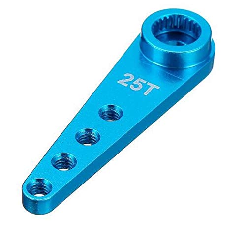 25T 37mm Aluminum Servo Horn for WPL RC Cars - Crawler Upgrade Part (Blue)