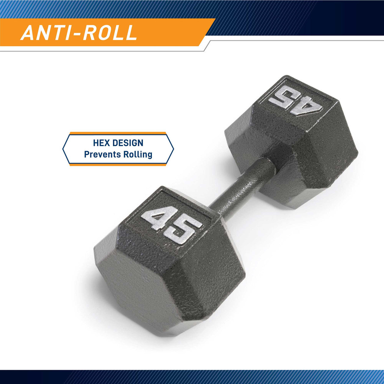 Marcy 45lb Hex Dumbbell Set - IV 2045 for Home Gym, Strength Training & Weightlifting - Perfect for CrossFit, Bodybuilding & Fitness Workouts