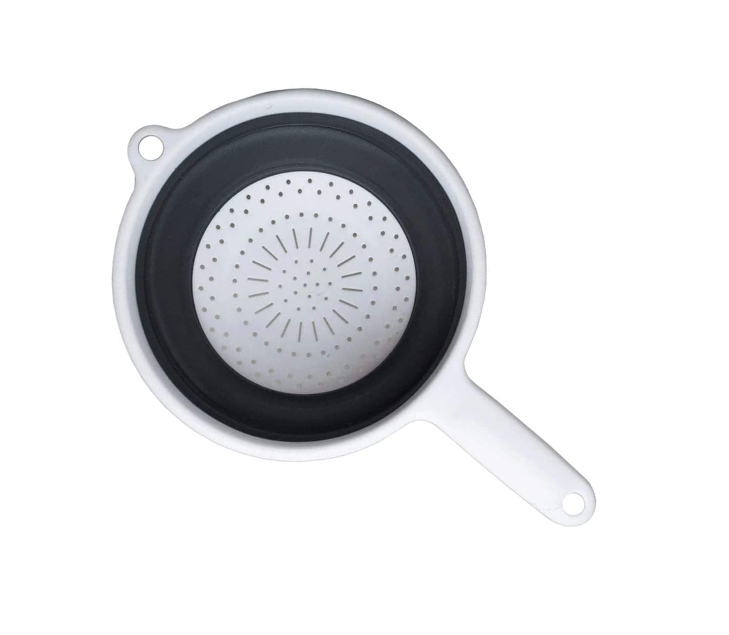 Foldable Silicone Colander with Handle - Collapsible Kitchen Strainer for Pasta, Salad, Fruits & Vegetables - Heat Resistant & Durable - Perfect for Cooking, Meal Prep & Camping