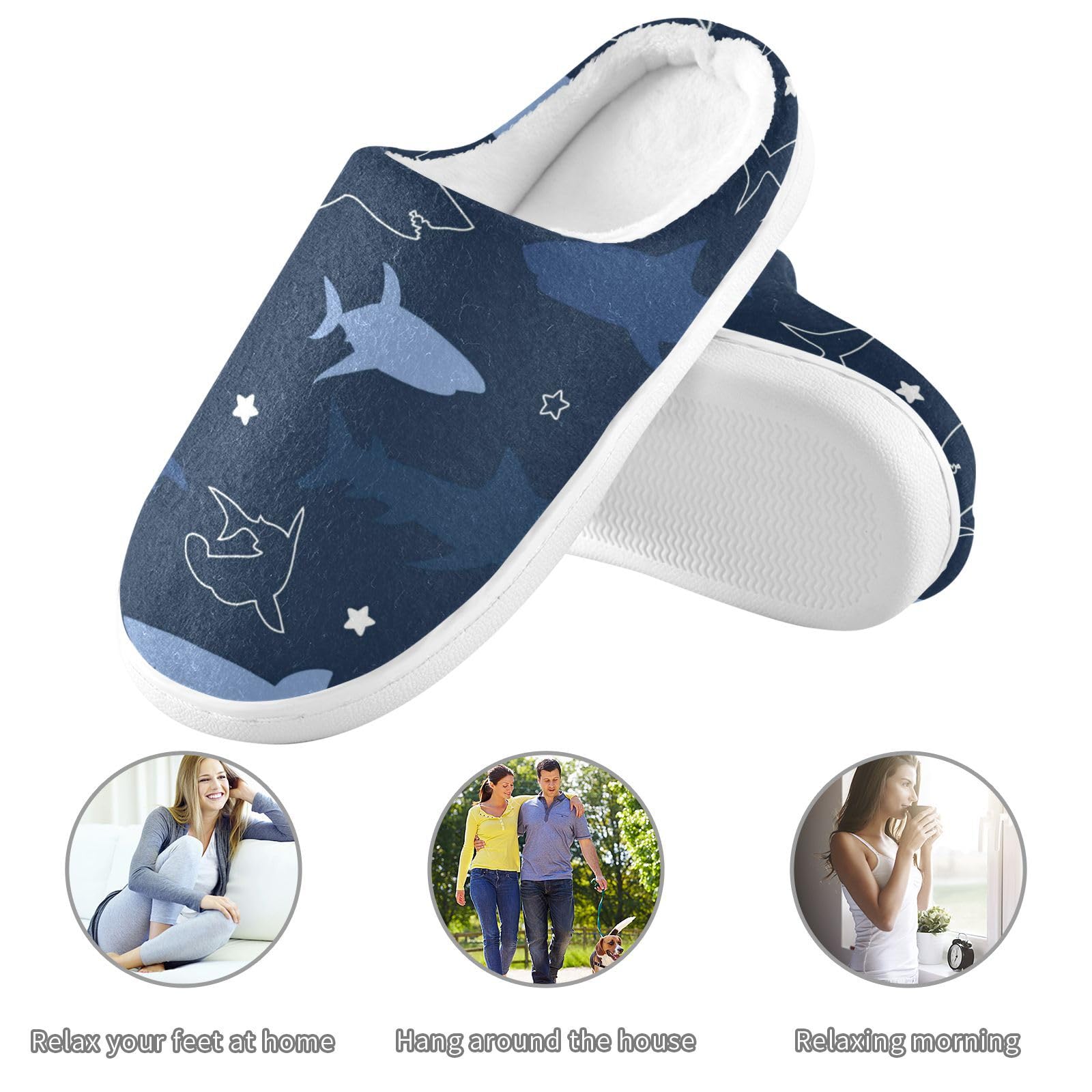 Comfortable Memory Foam Slippers for Women & Men - Soft Indoor/Outdoor House Shoes for Home, Bedroom & Backyard Relaxation - Perfect for Lounging, Yoga & Cozy Evenings