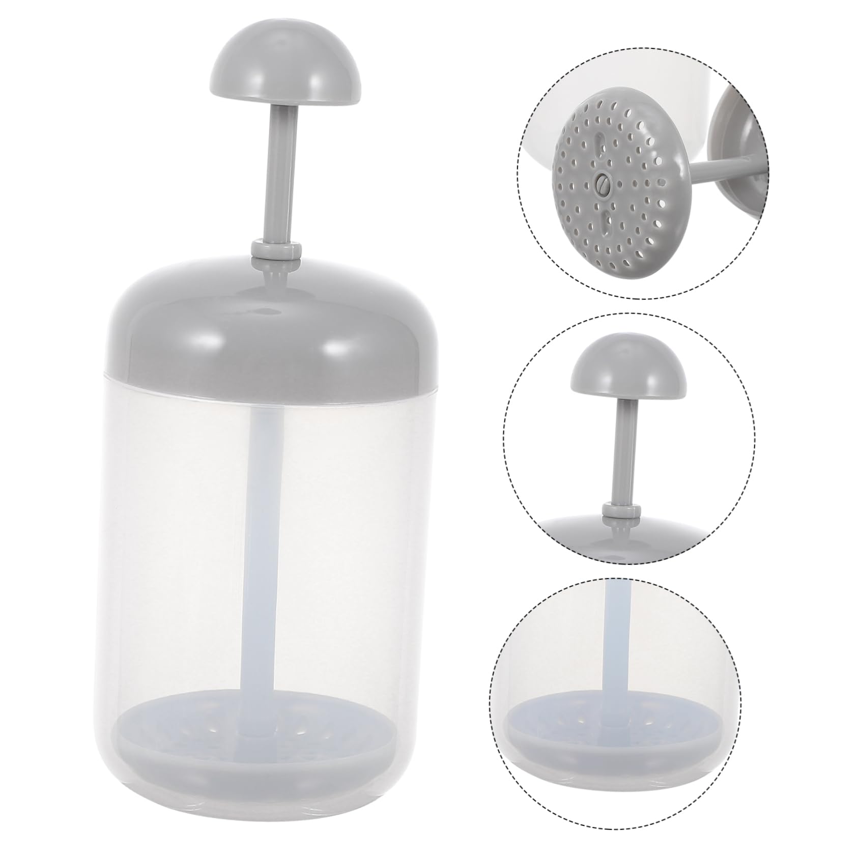iPetboom 3-Pack Facial Foamers - Grey PP Foam Maker for Deep Cleansing, Bubble Face Wash Tool - Perfect for Daily Skincare & Makeup Removal (2pcs x 3 Sets)