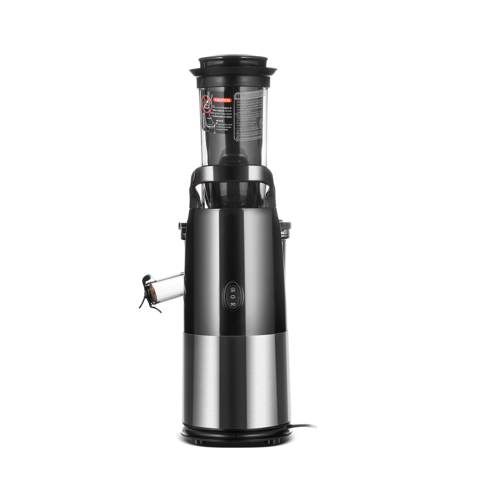 Premium 408 Slow Press Masticating Juicer - Cold Press Juice Extractor for Maximum Nutrients - Perfect for Healthy Smoothies, Detox Drinks & Family Breakfasts
