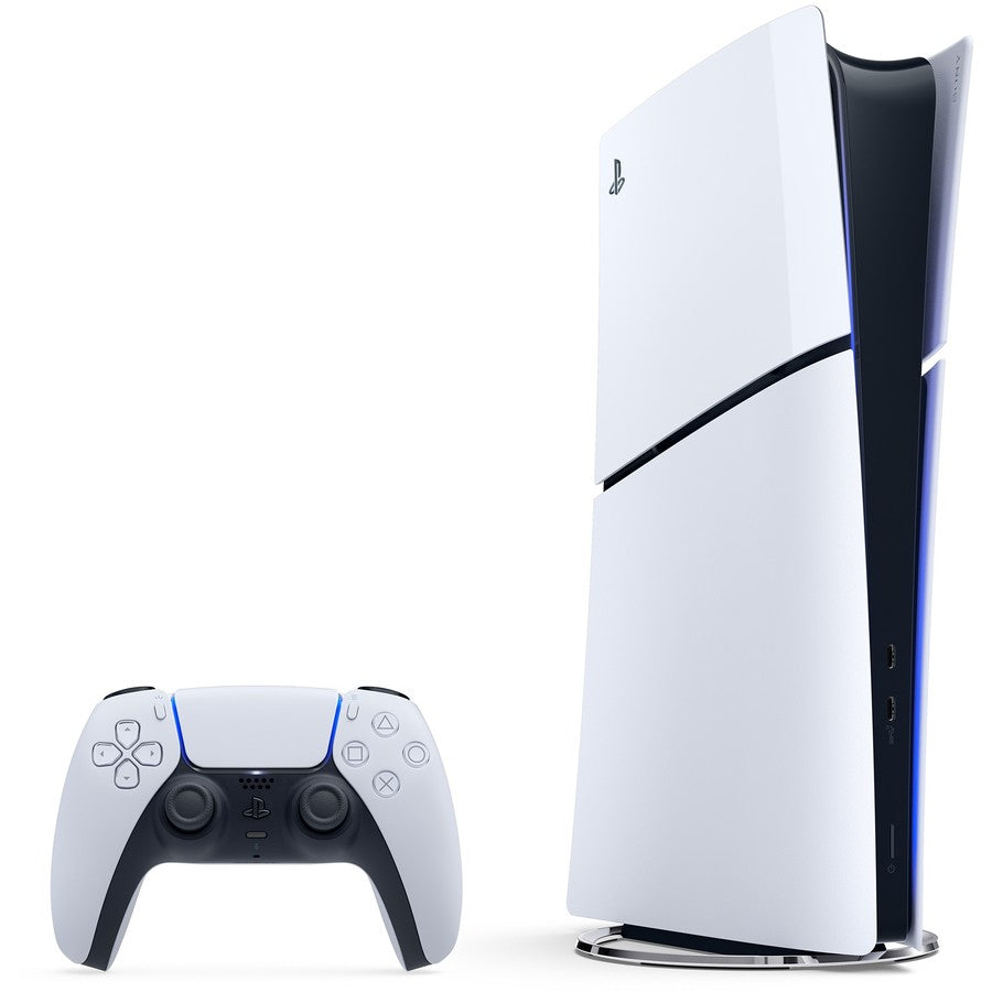 PlayStation 5 Slim Digital Edition 1TB Console - Next-Gen Gaming System with Ultra HD Blu-ray, 4K HDR, 120fps - Perfect for Home Entertainment & Competitive Gaming