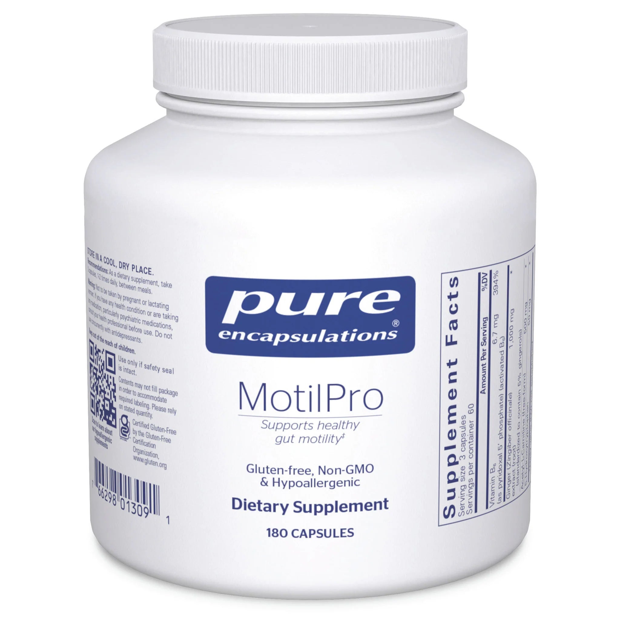 Motilpro Digestive Support Supplement - 180 Capsules for Gut Health & Bloating Relief | Natural Digestive Aid for Men & Women | Supports Healthy Digestion & Comfort After Meals