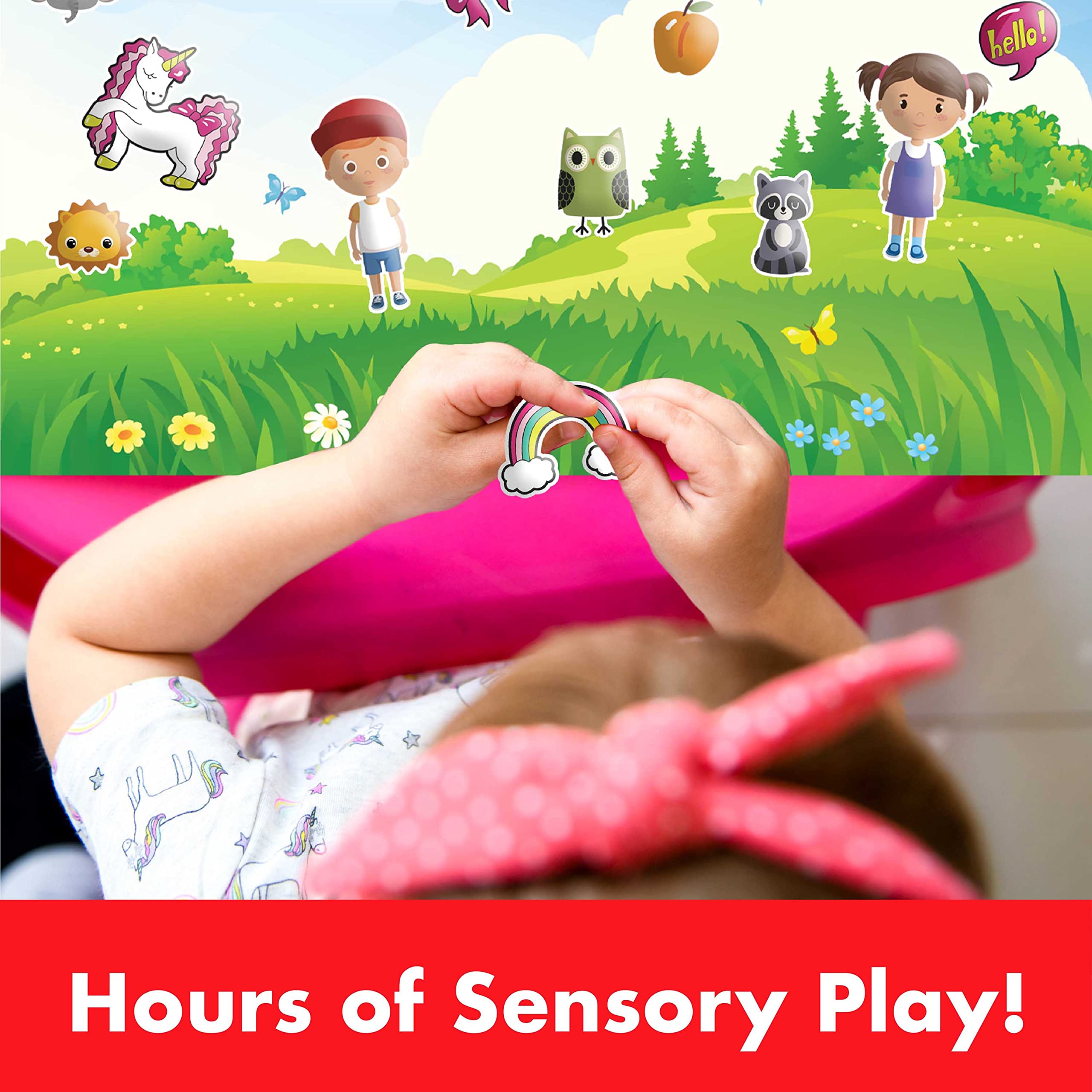 100 Sensory Craft Stickers for Kids - Sense & Grow Educational Stickers for Toddlers & Children - Perfect for Sensory Play, Classroom Activities & DIY Art Projects