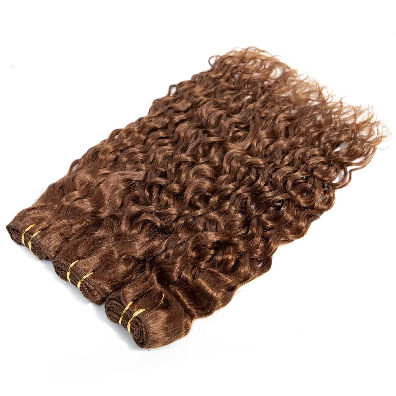 FEEL ME 8A Mink Brazilian Water Wave Human Hair Bundles - 3 Bundles 30
