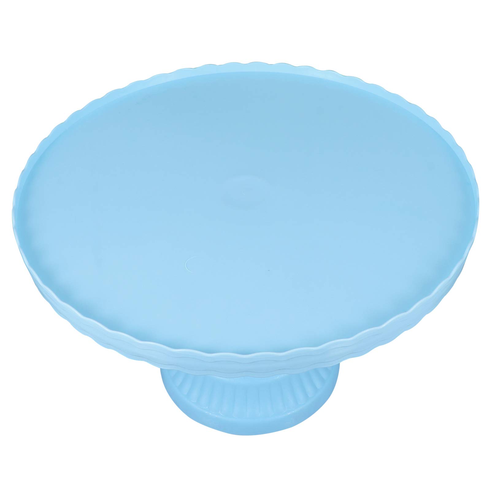 Round Plastic Cake Stand - One Tier Display for Cupcakes, Desserts & Snacks | Perfect for Weddings, Birthdays, Afternoon Tea Parties & Candy Buffets | Durable Cake Serving Tray for Home & Commercial Use
