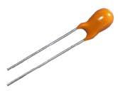 High-Quality 35V 10µF 20% Tantalum Dipped Capacitor - Polarized for Audio Equipment, Power Supplies & Circuit Boards