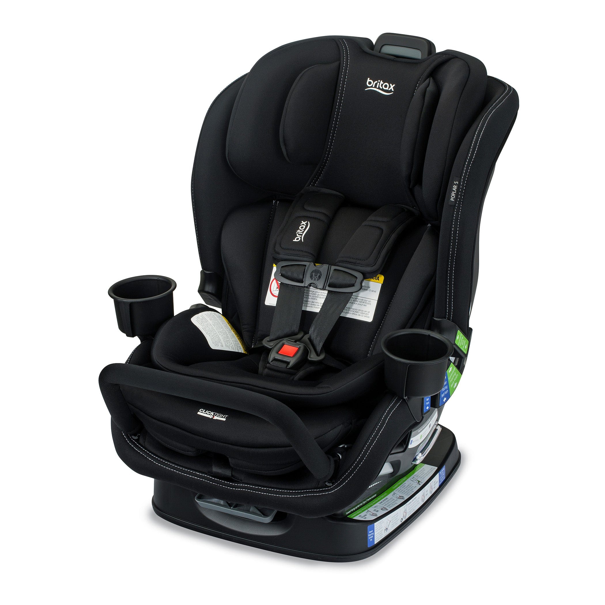 Britax Poplar S Convertible Car Seat - Safe & Comfortable for Infants to Toddlers (5-65 lbs) | Rear & Forward Facing | Easy Installation | Perfect for Family Travel & Daily Commute