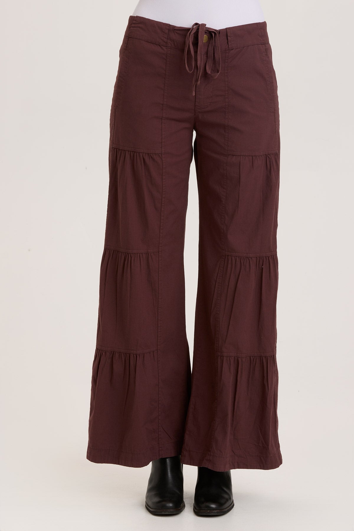 Stylish Terraced Wide Leg Pants for Women - High Waisted Flowy Palazzo Trousers for Casual & Office Wear | Perfect for Work, Travel & Everyday Outfits