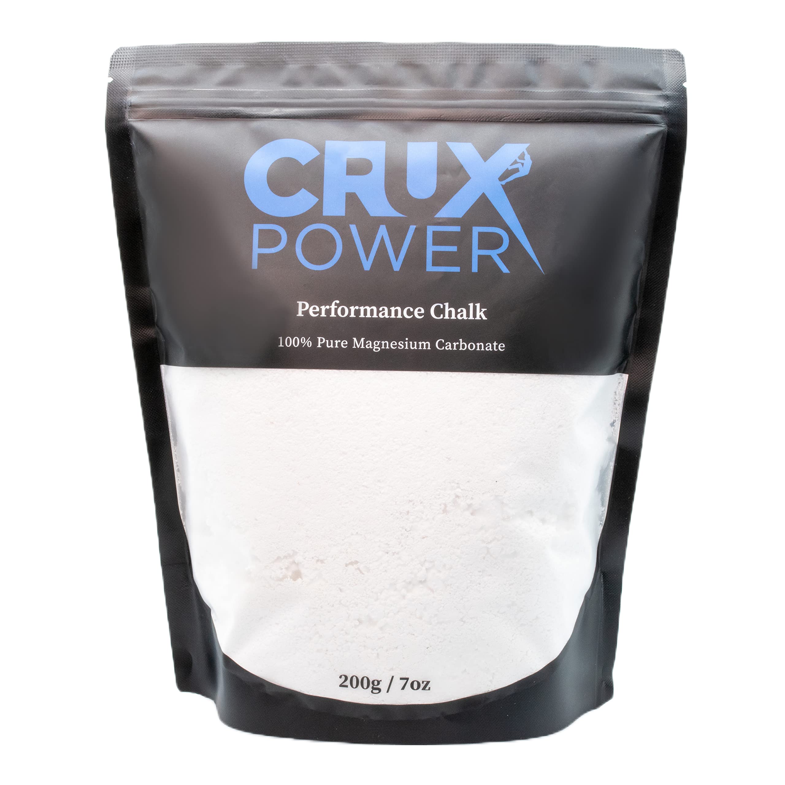 Premium 100% Pure Magnesium Carbonate Climbing Chalk - No Drying Agents, Medium Blend Loose Powder for Rock Climbing, Bouldering, Gymnastics & Weight Lifting - 200g | Ideal for Grip Enhancement & Sweat Absorption During Intense Workouts