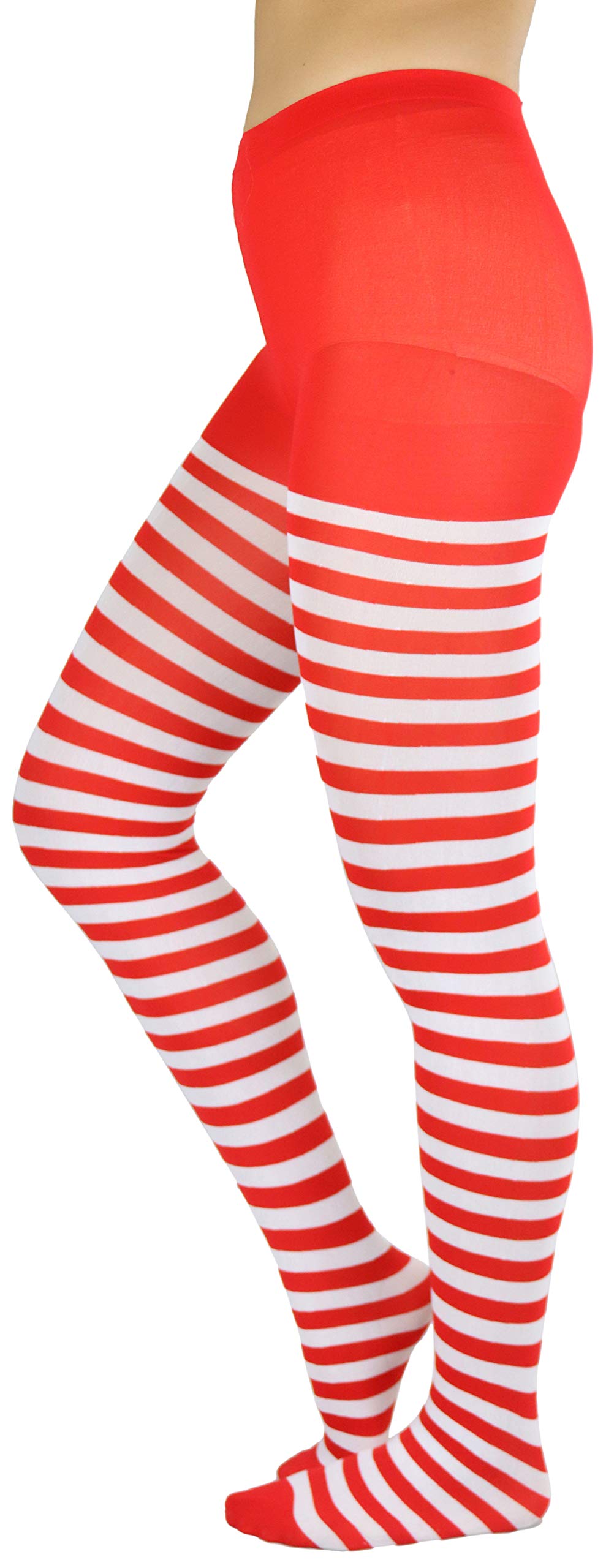 ToBeInStyle Women's Vibrant Rainbow Multicolor Fashion Tights - Fun Novelty Sheer Stockings for Dance, Cosplay & Party Outfits