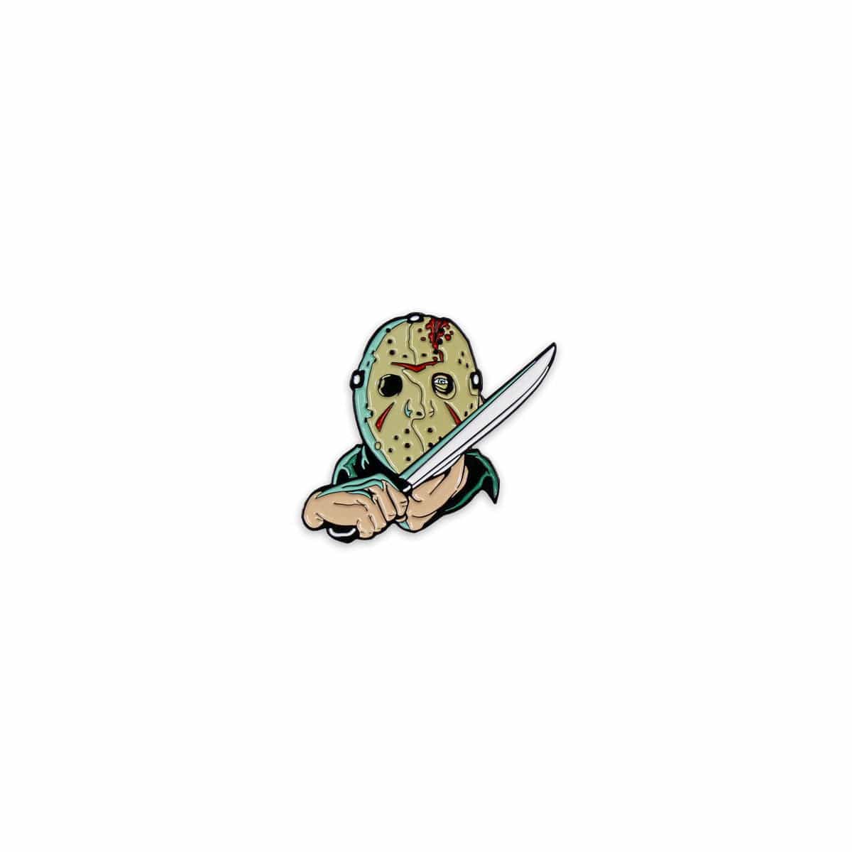 Friday the 13th Horror Movie Enamel Pin - Cute Bad Luck Collectible for Jackets, Backpacks & Pin Collections - Perfect for Horror Fans & Halloween Accessories