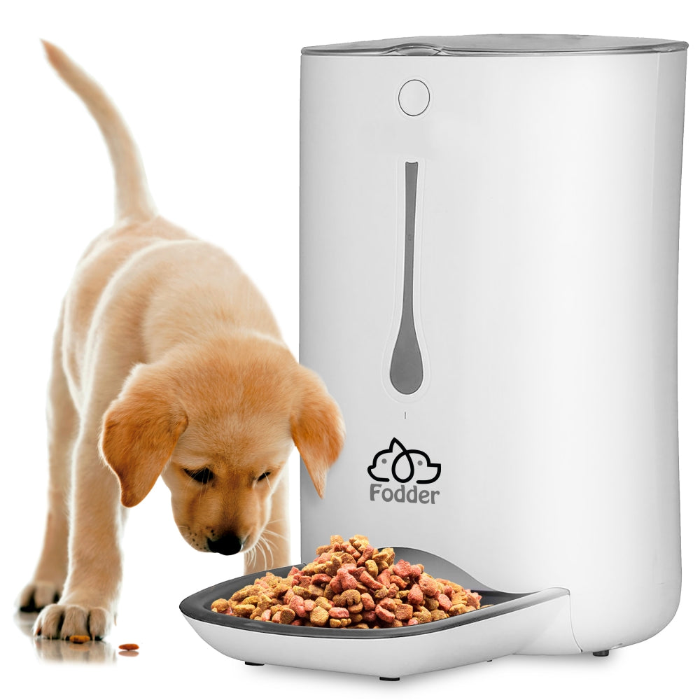 Automatic Pet Food Dispenser - Smart Electronic Dog & Cat Feeder with Timer for Home Use - Perfect for Travel, Work, or Busy Pet Owners