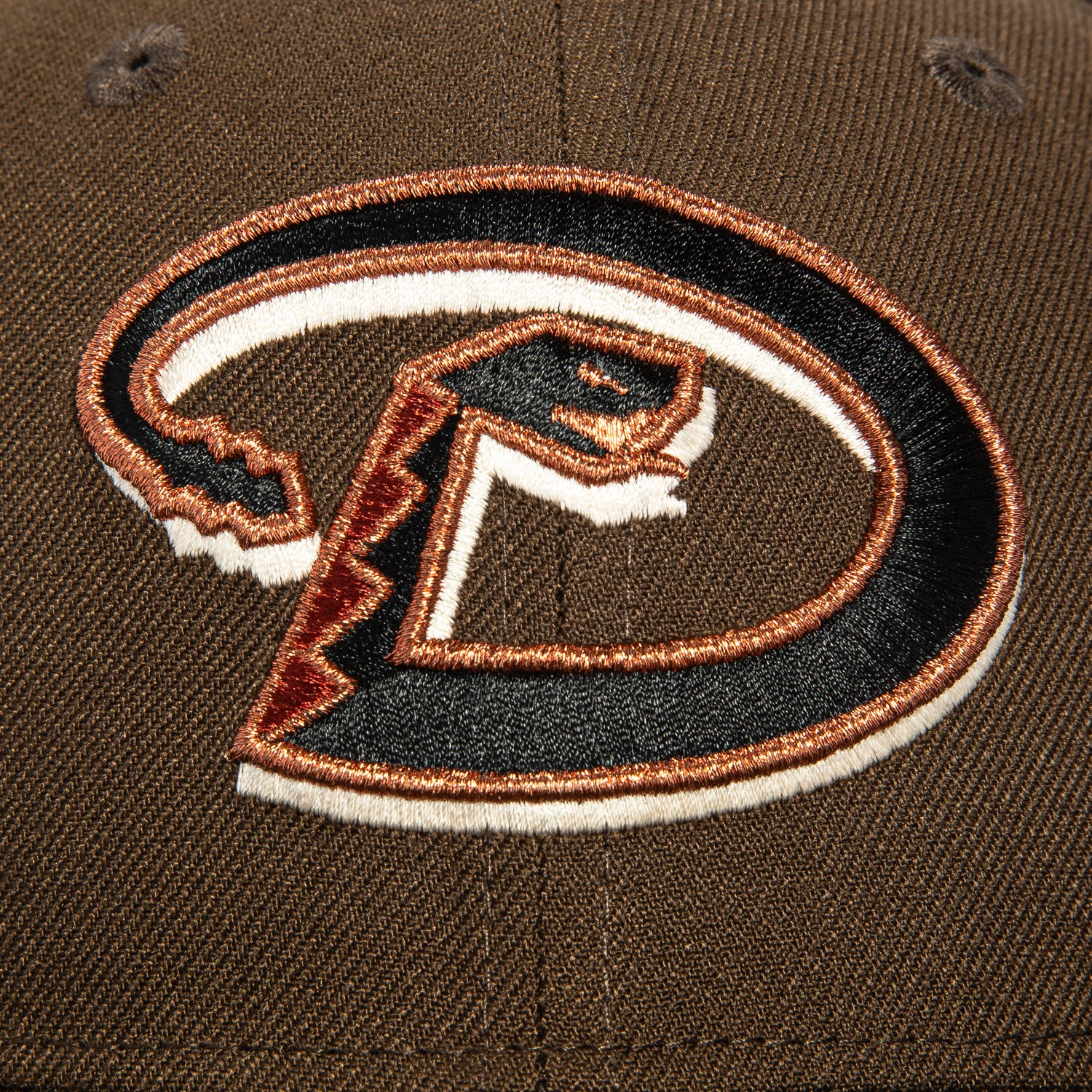 New Era 59Fifty Arizona Diamondbacks MLB Baseball Cap - Brown, Black & Metallic Copper Adjustable Snapback Hat for Men | Game Day, Streetwear & Sports Fan Fashion