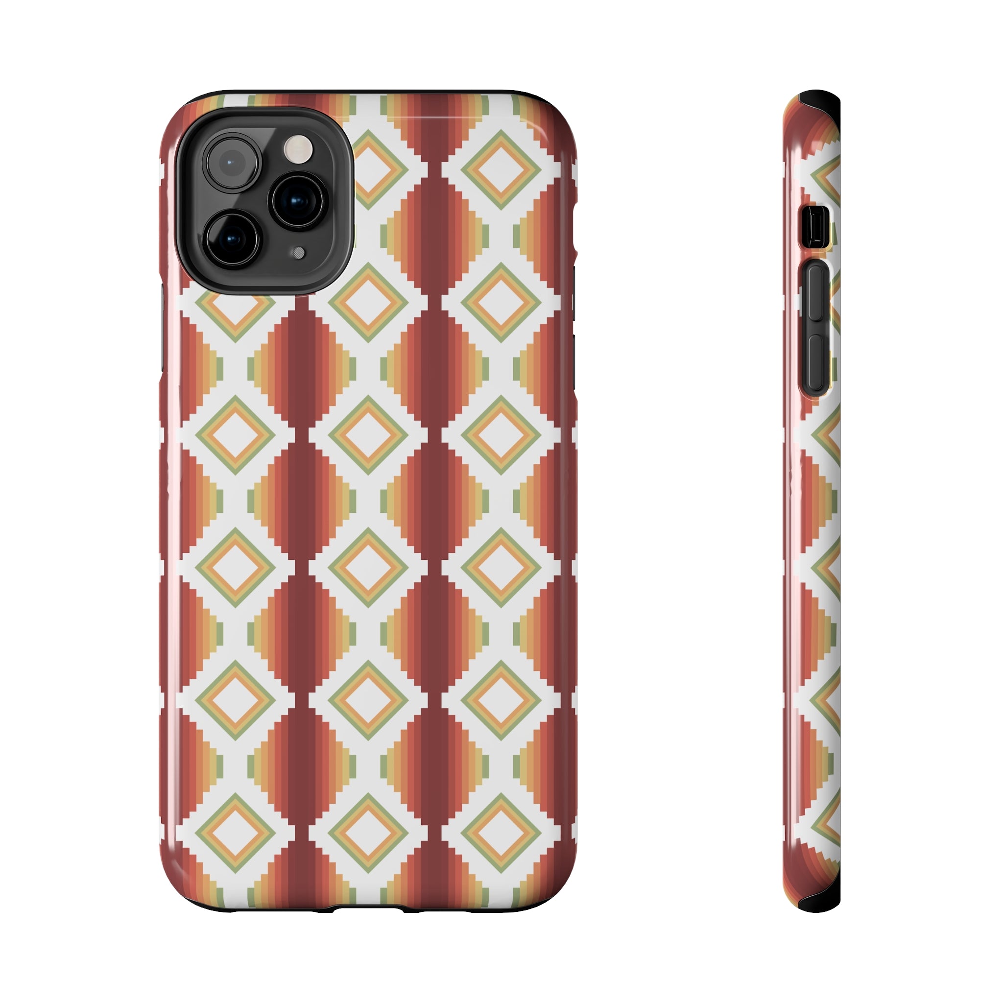 Durable Southwestern Rio Boho Hard Phone Case for iPhone & Samsung - Stylish Protection for Travel & Outdoor Adventures