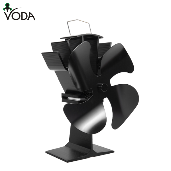 4 Blade Heat Powered Wood Stove Fan - VDSF614S - Silent Eco-Friendly Stove Fan for Efficient Heat Distribution in Cabins, Homes & RVs
