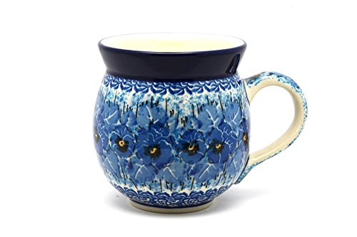 Polish Pottery Mug 11oz Bubble U3639 - Handmade Unikat for Coffee & Tea