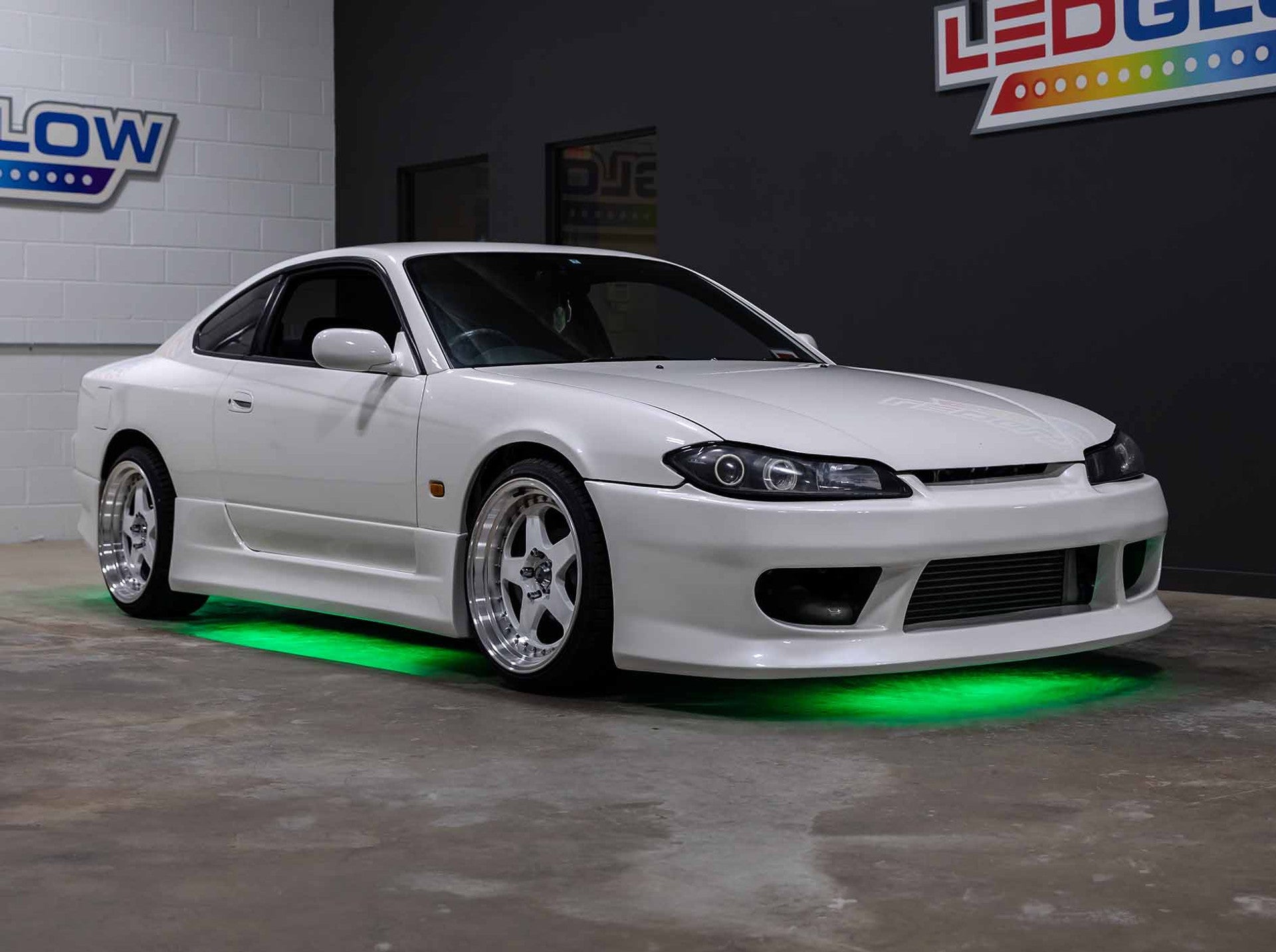Green LED Flexible Slimline Car Underbody Lighting Kit - Waterproof Neon Glow Lights for Cars, Trucks & Motorcycles - Perfect for Night Driving, Car Shows & Customization