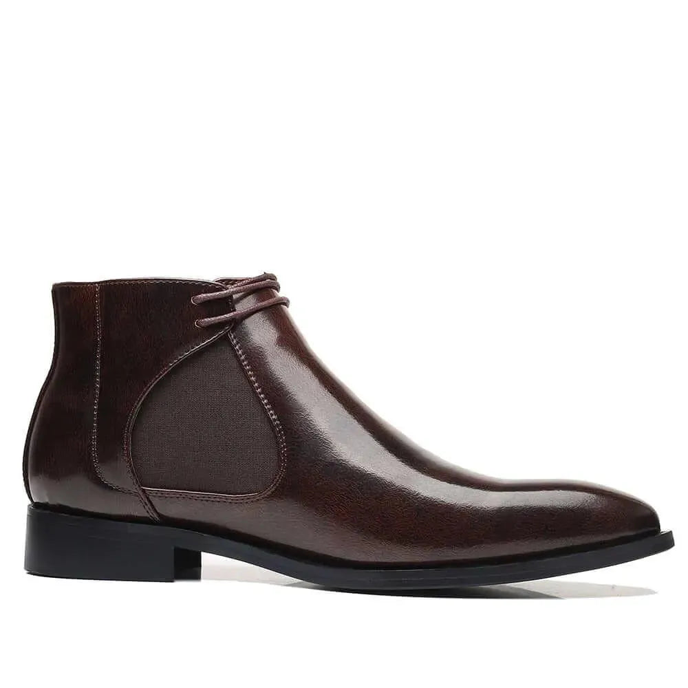 Men's Dress Boots - Lorenzo Ankle Boots for Business & Formal Wear | Stylish Leather Chelsea Boots for Office, Wedding & Night Out