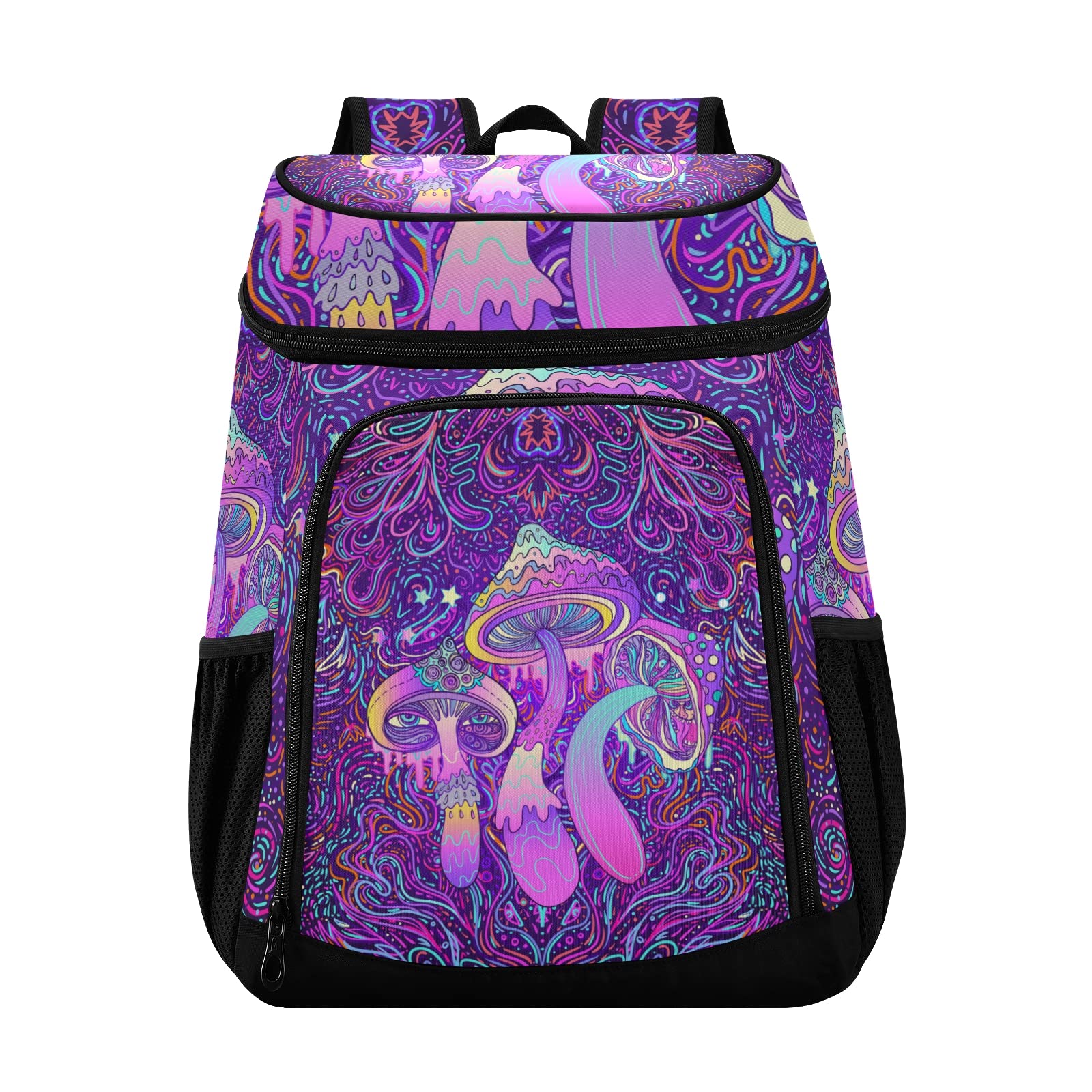 **Pineapple Insulated Cooler Backpack - Leak Proof, Waterproof & Lightweight for 30 Cans - Perfect for Beach, Picnic, Hiking, Camping & Outdoor Activities (Men & Women)**